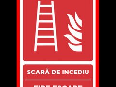 Placuta pentru scara de incendiu fire escape