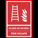 Placuta pentru scara de incendiu fire escape